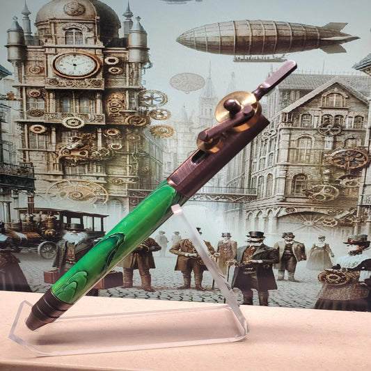 Full view of Steampunk writing pen