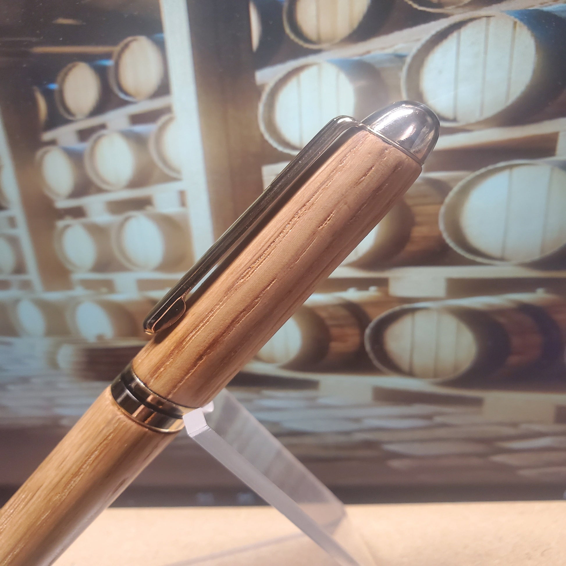 Top Portion of Wild Turkey Pen wood grain